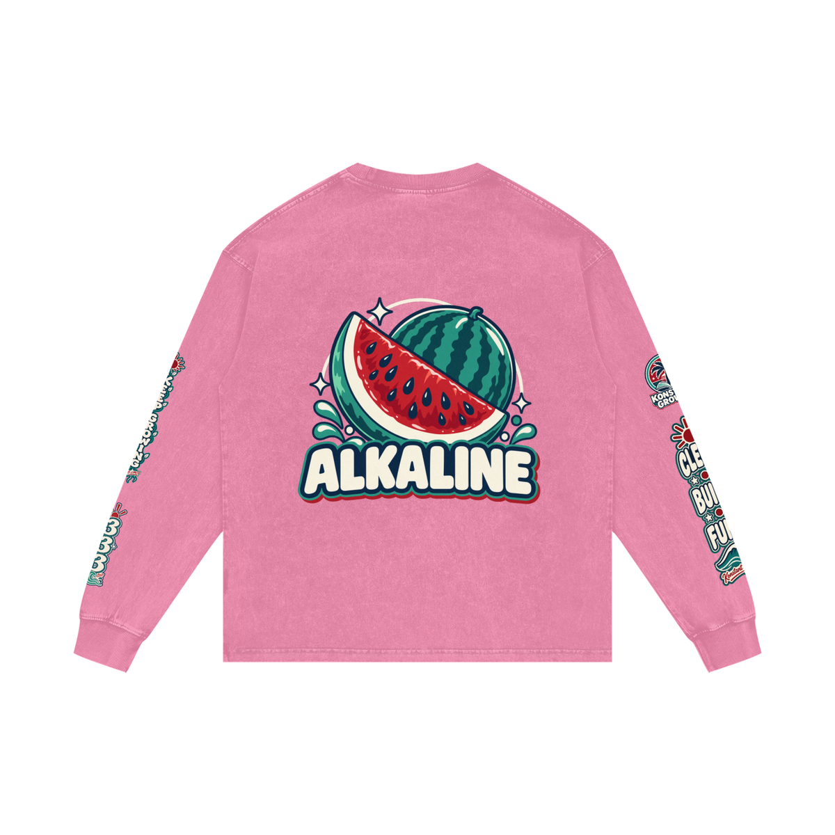 Acid Wash Oversize Long Sleeve T-Shirt
