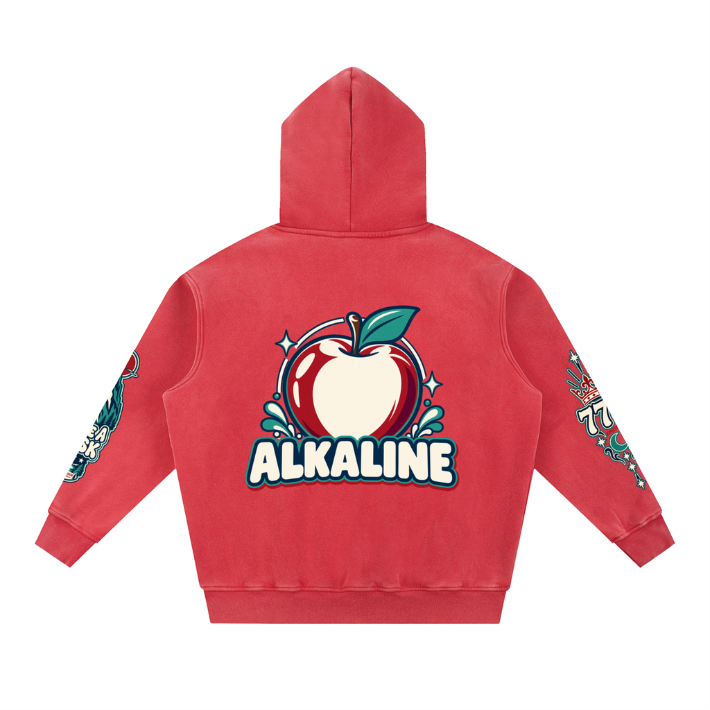 Snow Wash Fleece Oversize Hoodie