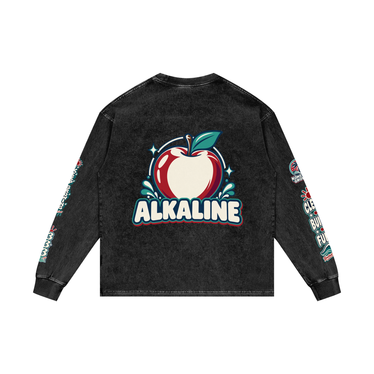 Acid Wash Oversize Long Sleeve T-Shirt