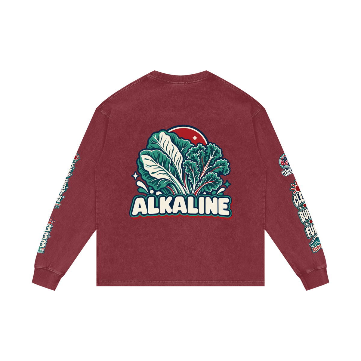Acid Wash Oversize Long Sleeve T-Shirt