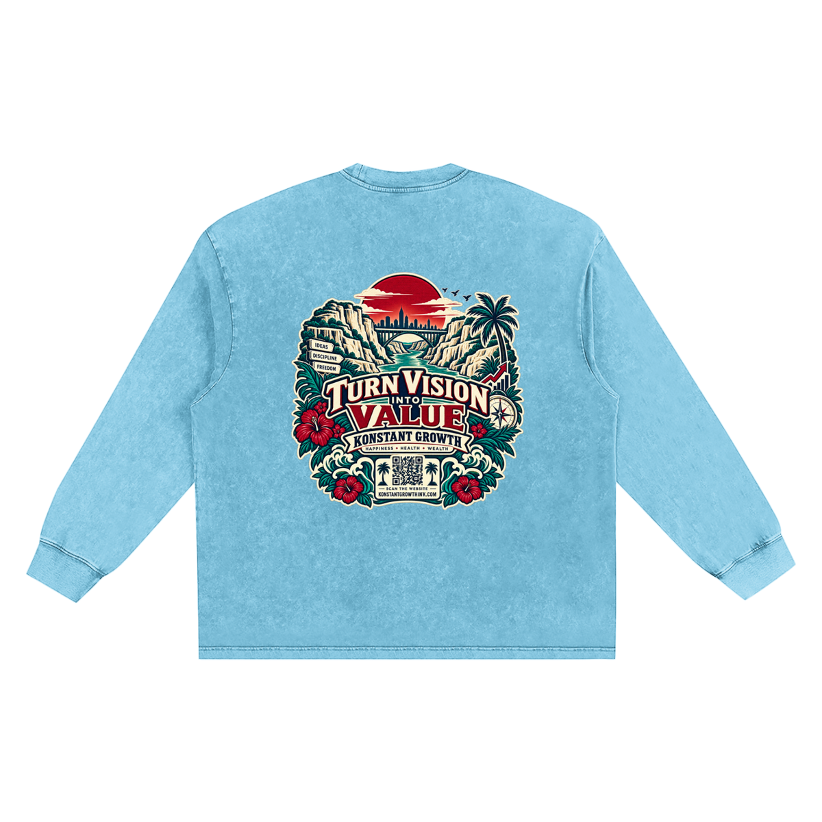 Konstant Growth Vintage — Snow Washed Frayed Edge T-Shirt