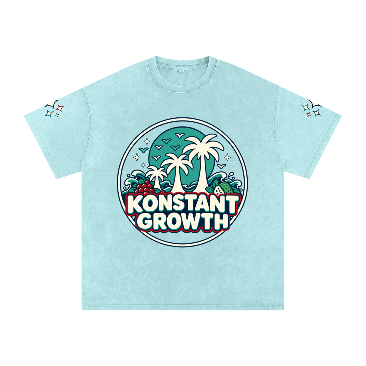 Snow Washed Oversized Cotton T-Shirt ODMPOD