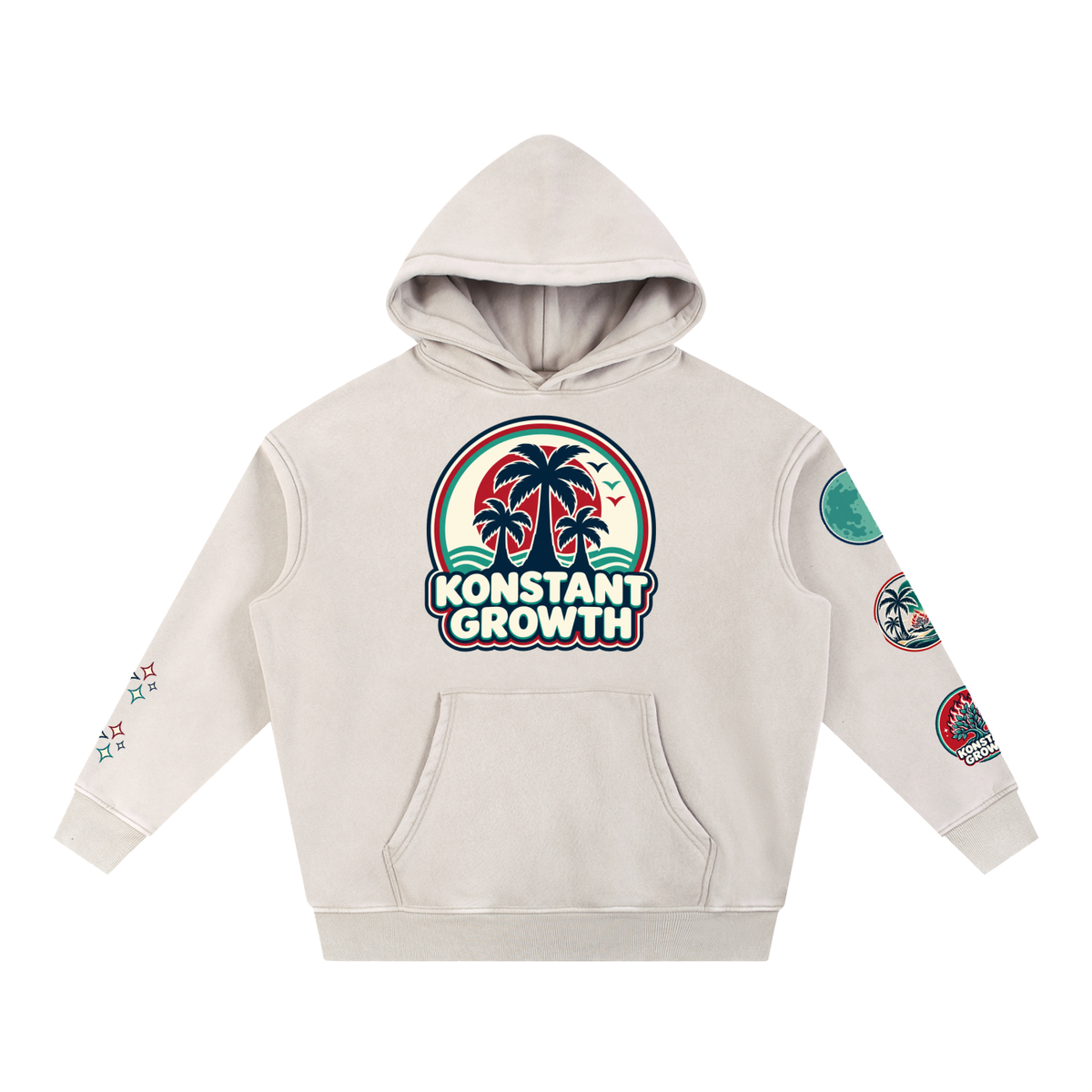 Konstant Growth Vintage — Snow-Wash Fleece Hoodie — Edition I ODMPOD