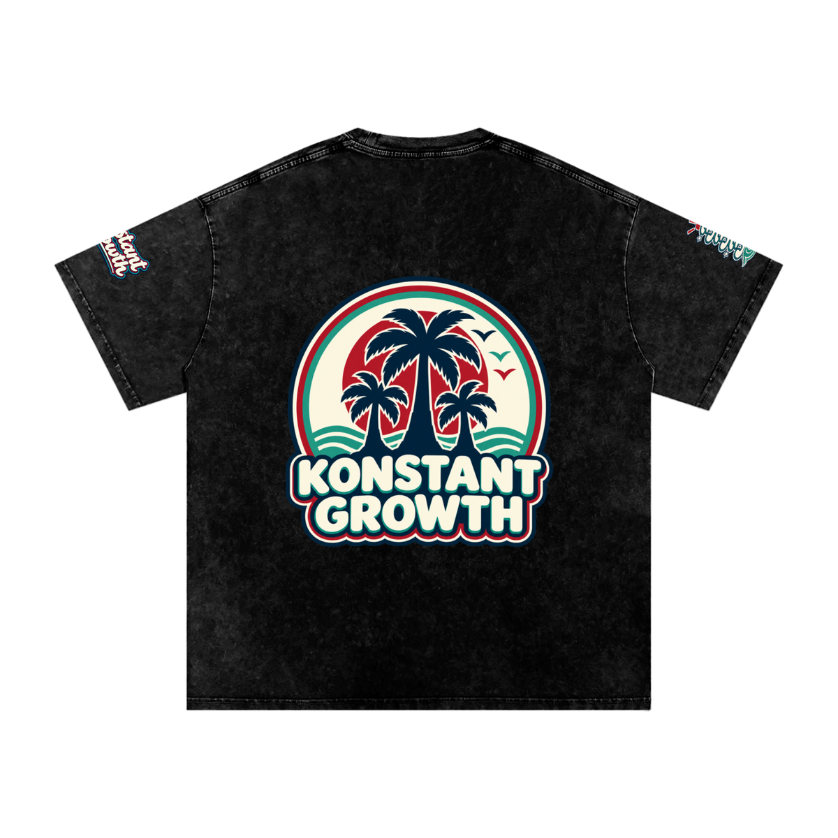 Konstant Growth Vintage — Snow Washed Oversized Cotton T-Shirt