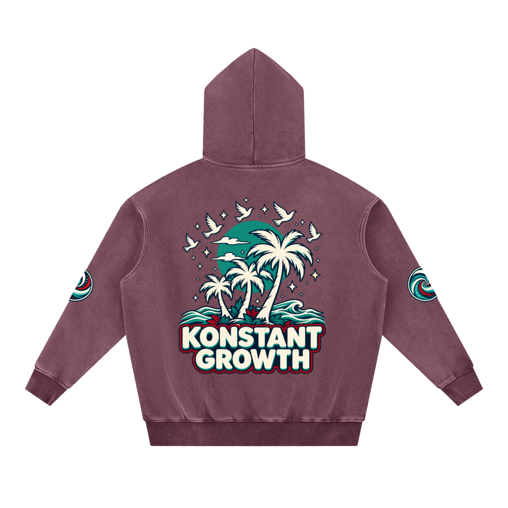 Snow Wash Fleece Oversize Hoodie ODMPOD