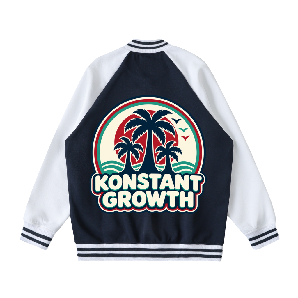 Konstant Growth Vintage — Two Tone Raglan Sleeve Varsity Jacket