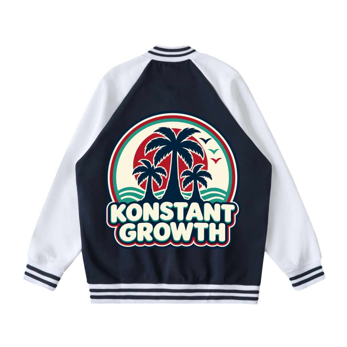 Konstant Growth Vintage — Two Tone Raglan Sleeve Varsity Jacket