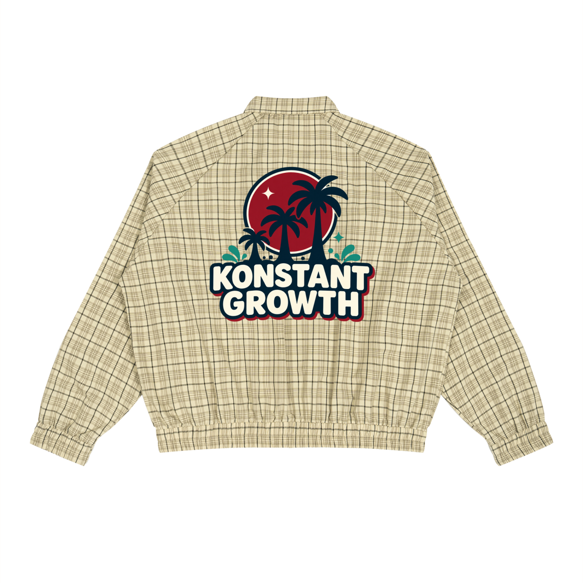 Unisex Plaid Full-Zip Track Jacket ODMPOD