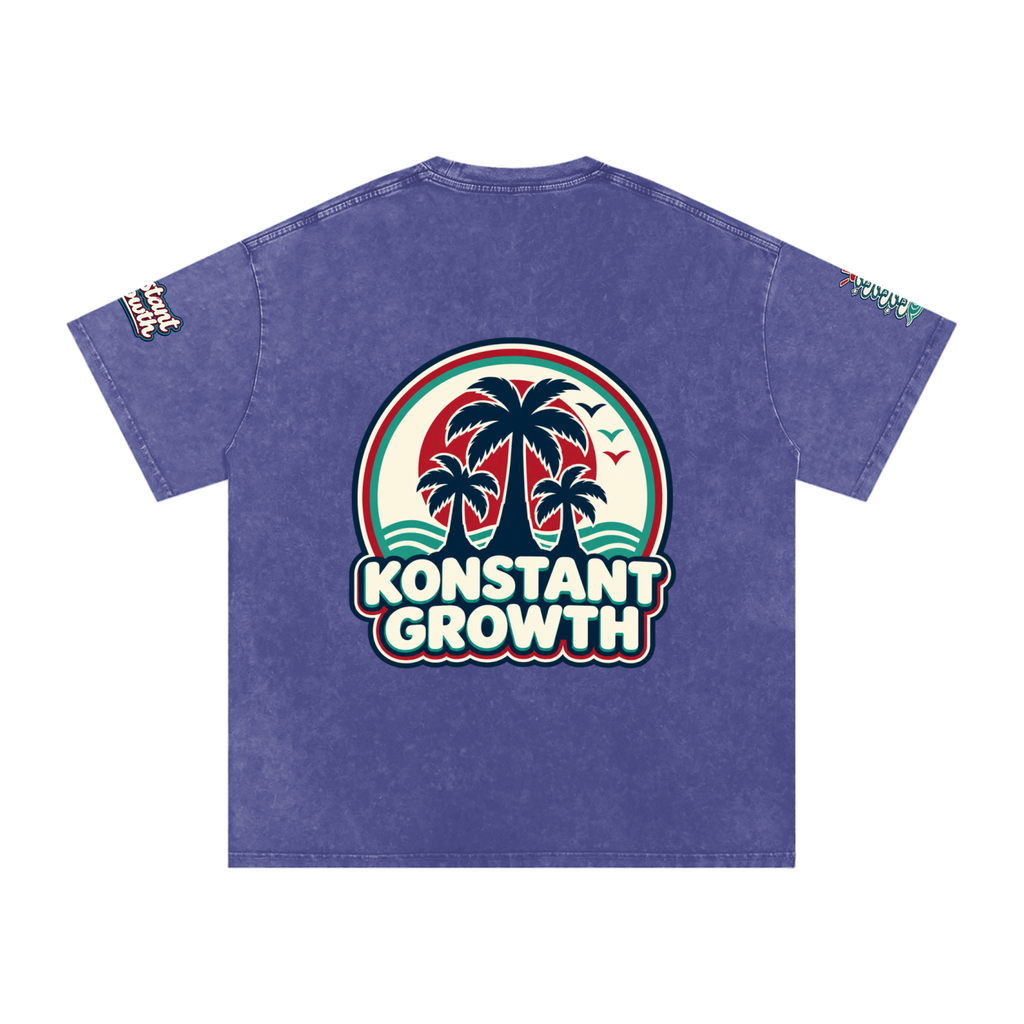 Konstant Growth Vintage — Snow Washed Oversized Cotton T-Shirt