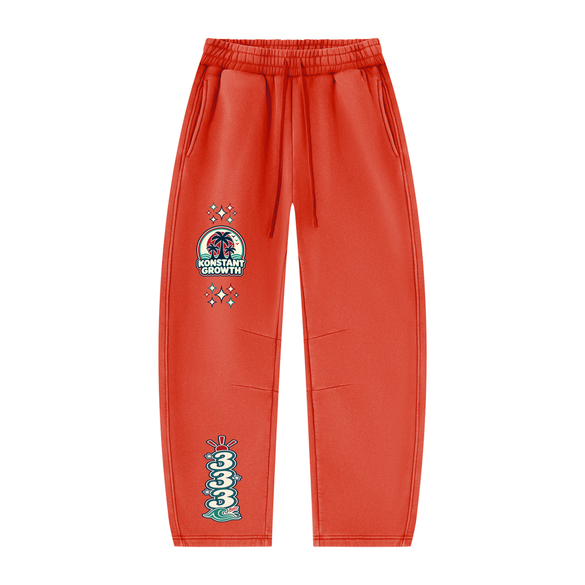 Konstant Growth Vintage — Unisex Vintage Wash Barrel Leg Fleece Sweatpants ODMPOD