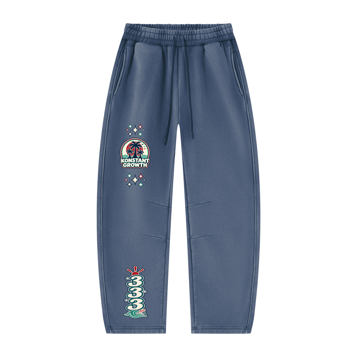 Konstant Growth Vintage — Unisex Vintage Wash Barrel Leg Fleece Sweatpants ODMPOD