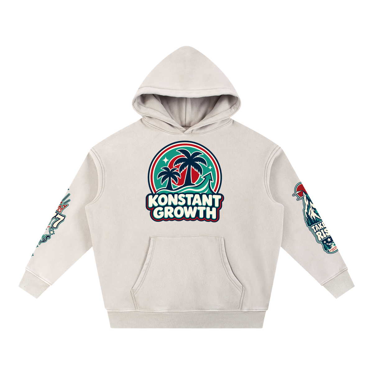 Konstant Growth Vintage — Alkaline Apple Snow-Wash Hoodie ODMPOD