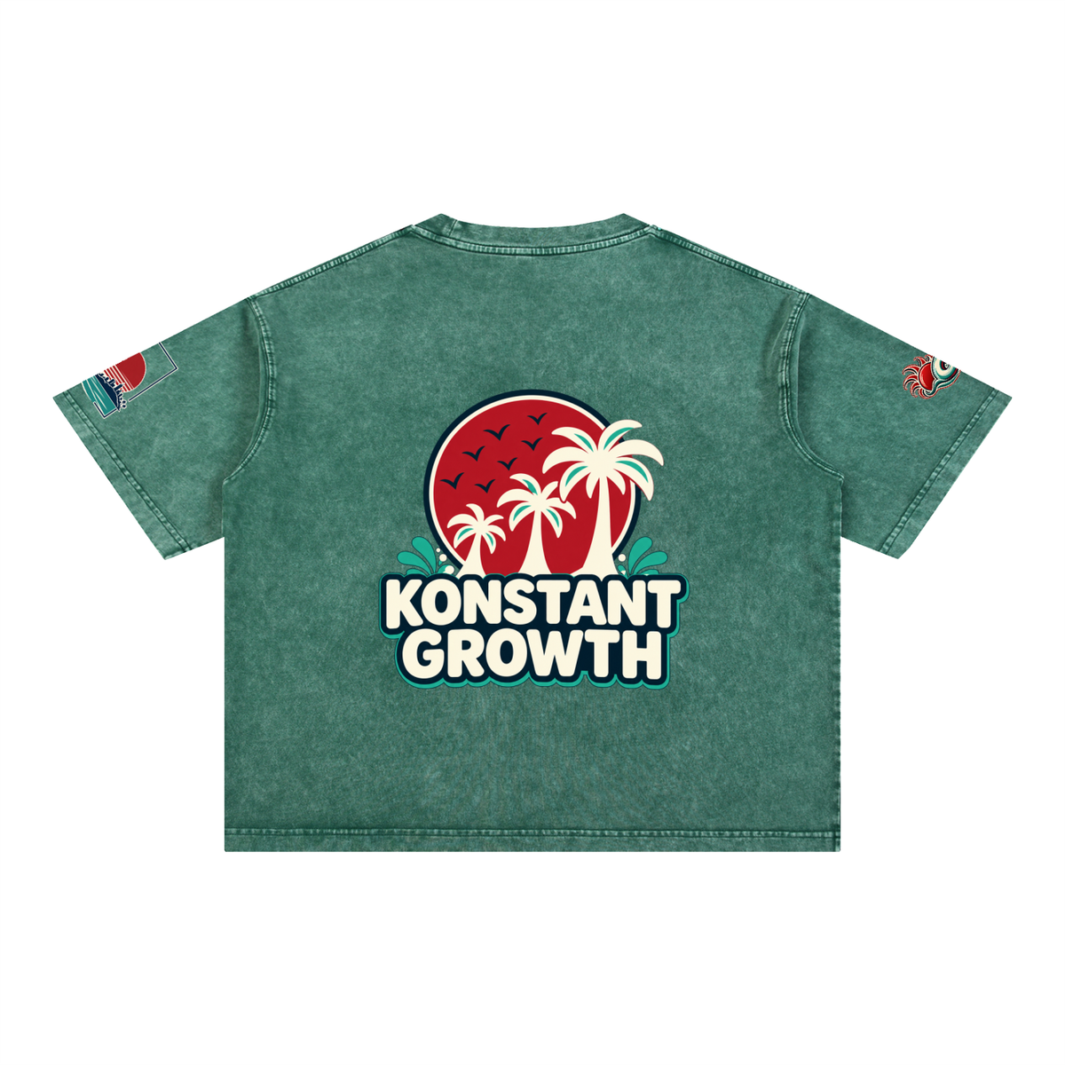 Mineral Wash Boxy Cotton T-Shirt ODMPOD