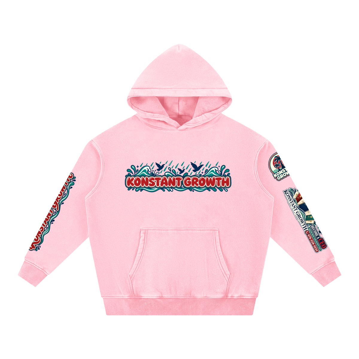 Konstant Growth Vintage — Snow-Wash Fleece Hoodie — Edition II ODMPOD