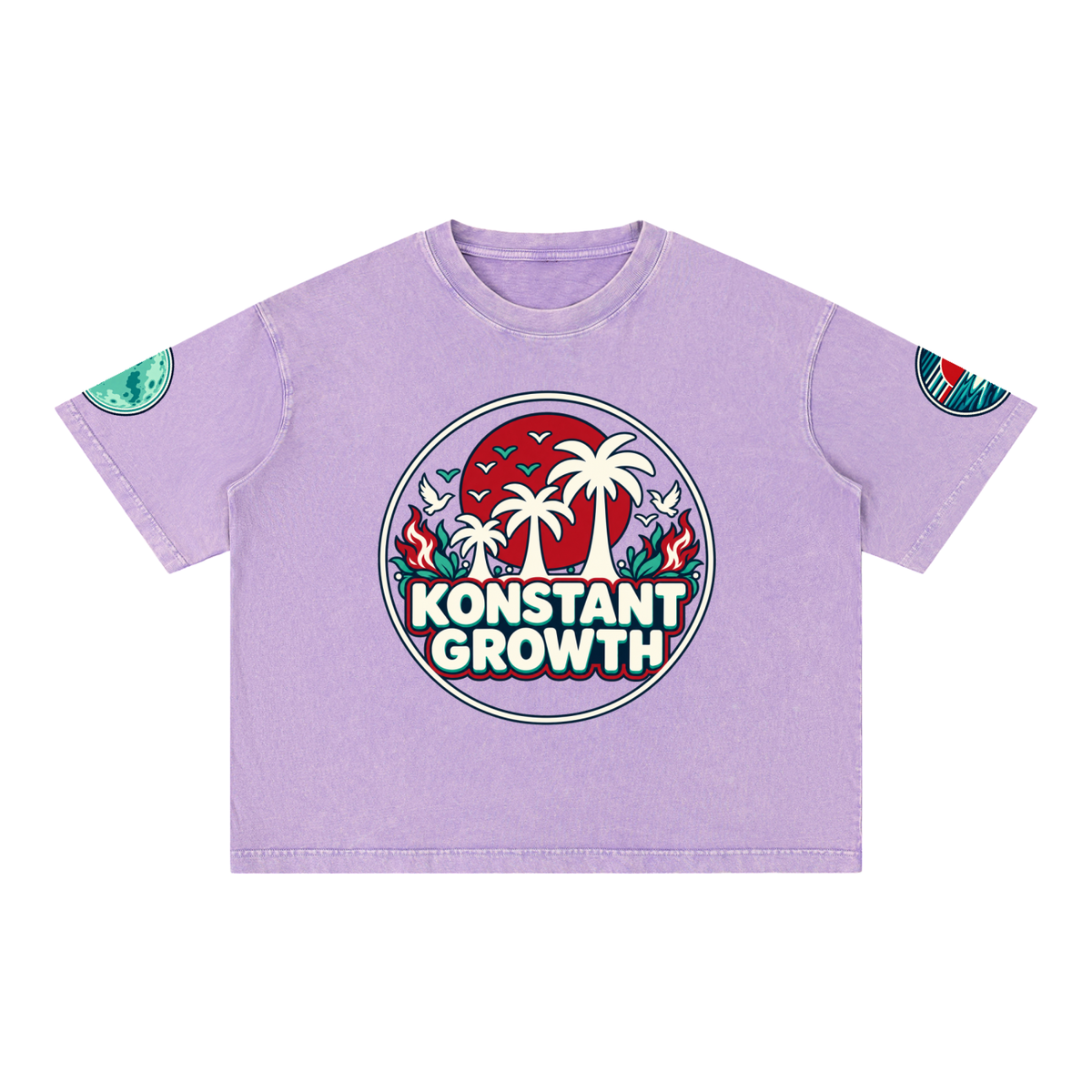 Mineral Wash Boxy Cotton T-Shirt ODMPOD