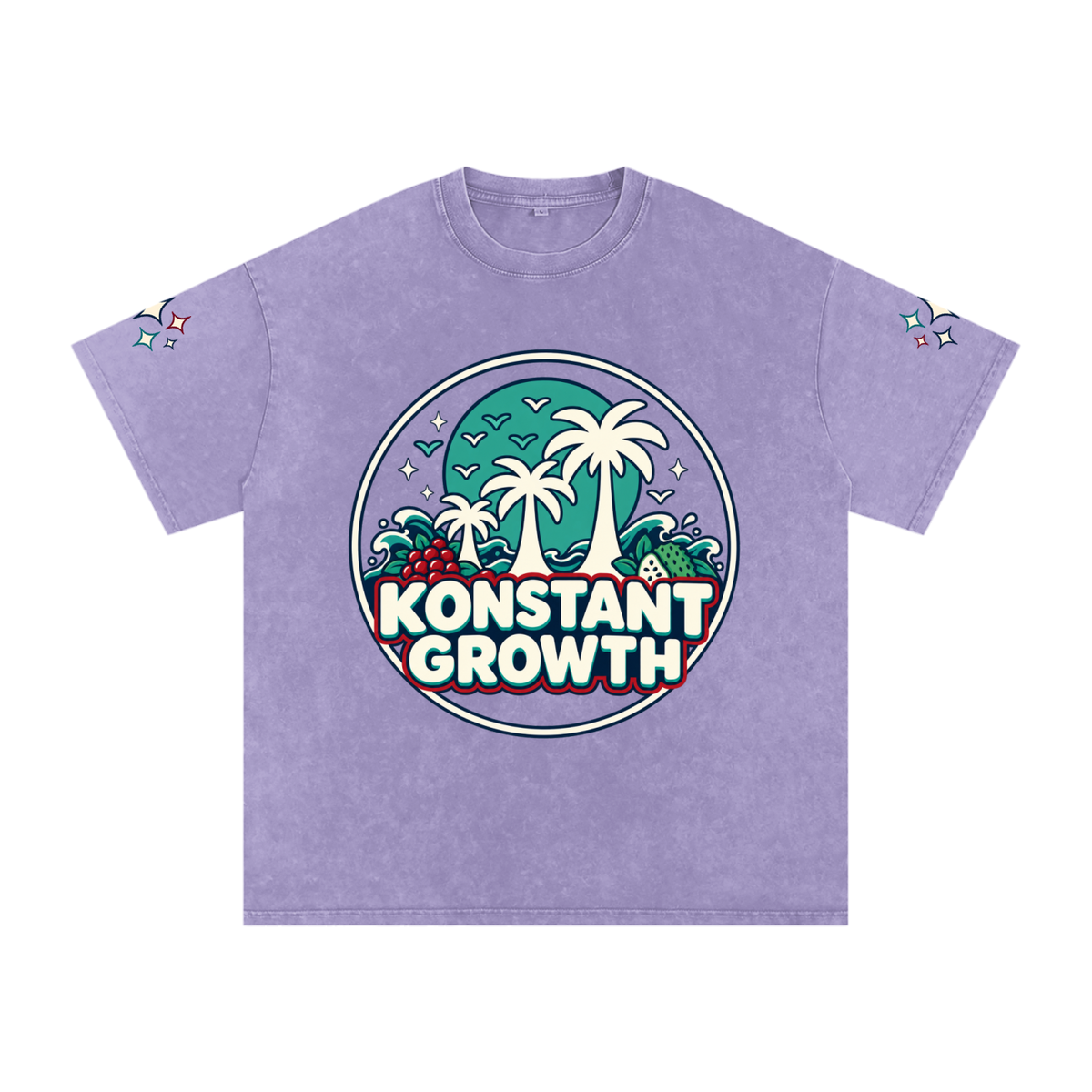 Snow Washed Oversized Cotton T-Shirt ODMPOD