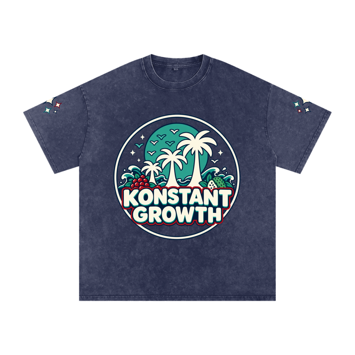 Snow Washed Oversized Cotton T-Shirt ODMPOD
