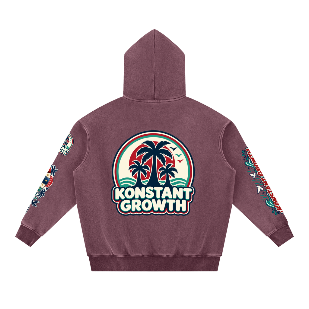 Konstant Growth Vintage — Snow Wash Fleece Oversize Hoodie