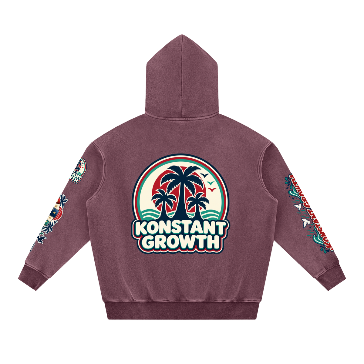 Konstant Growth Vintage — Snow Wash Fleece Oversize Hoodie