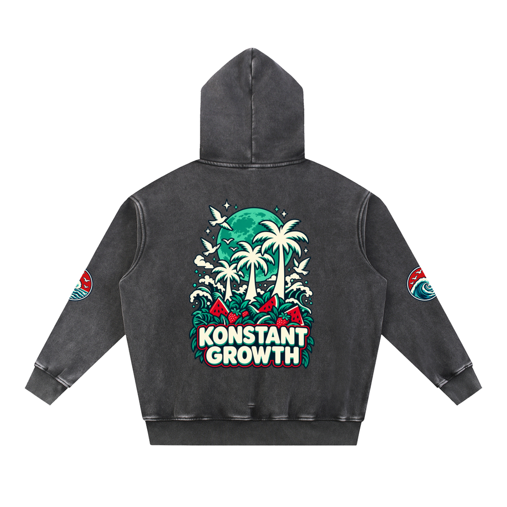 Snow Wash Fleece Oversize Hoodie ODMPOD