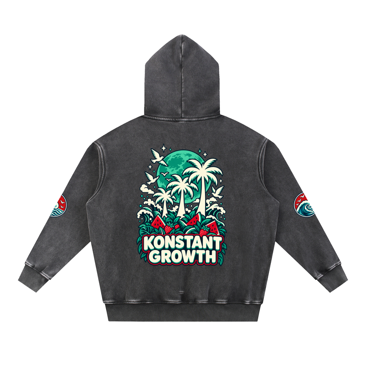 Snow Wash Fleece Oversize Hoodie ODMPOD