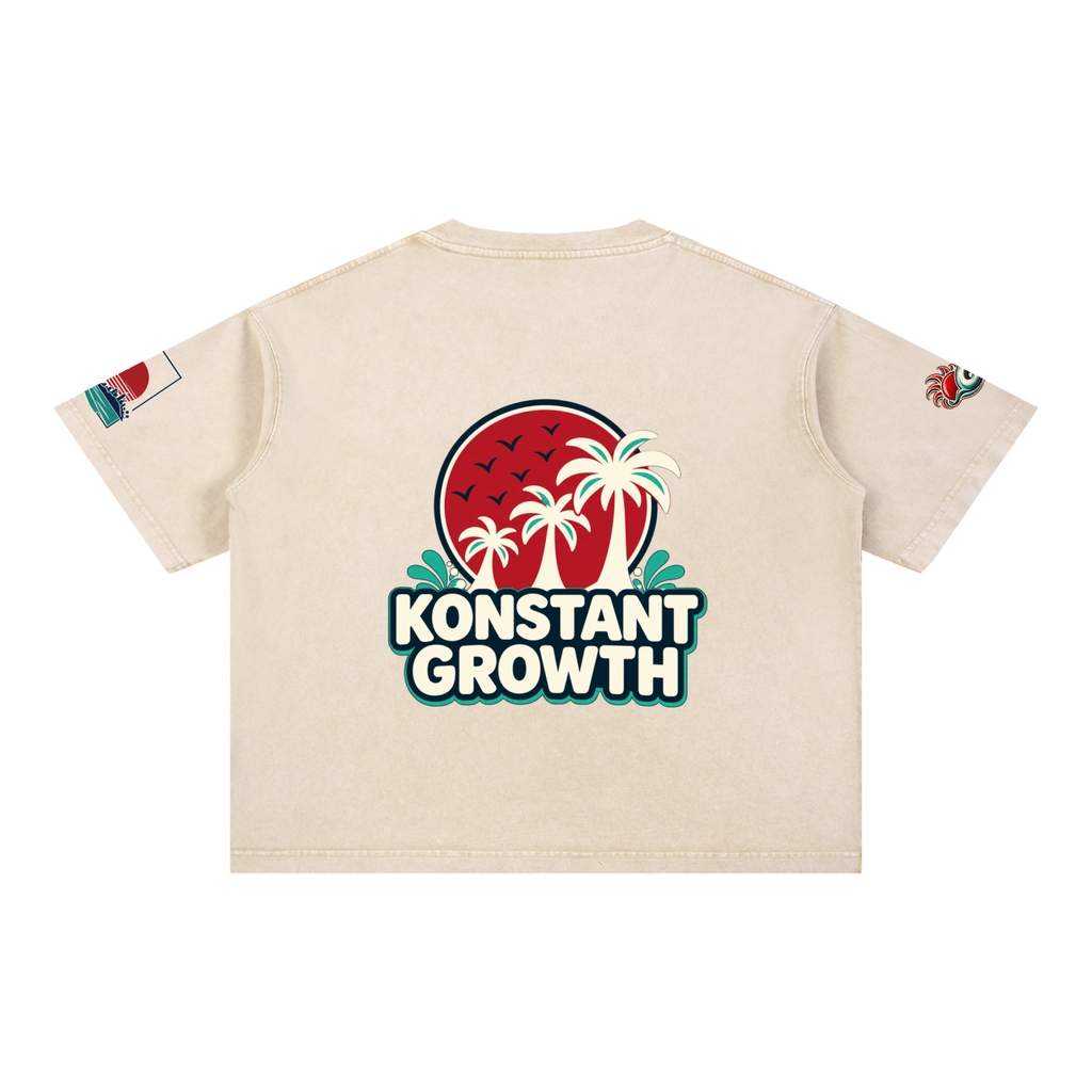 Mineral Wash Boxy Cotton T-Shirt ODMPOD
