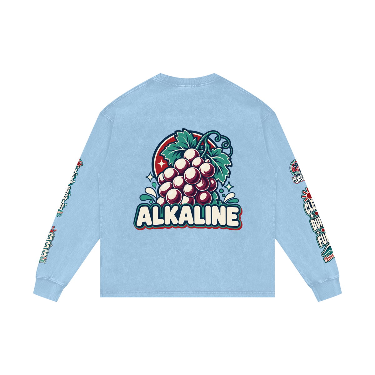 Acid Wash Oversize Long Sleeve T-Shirt