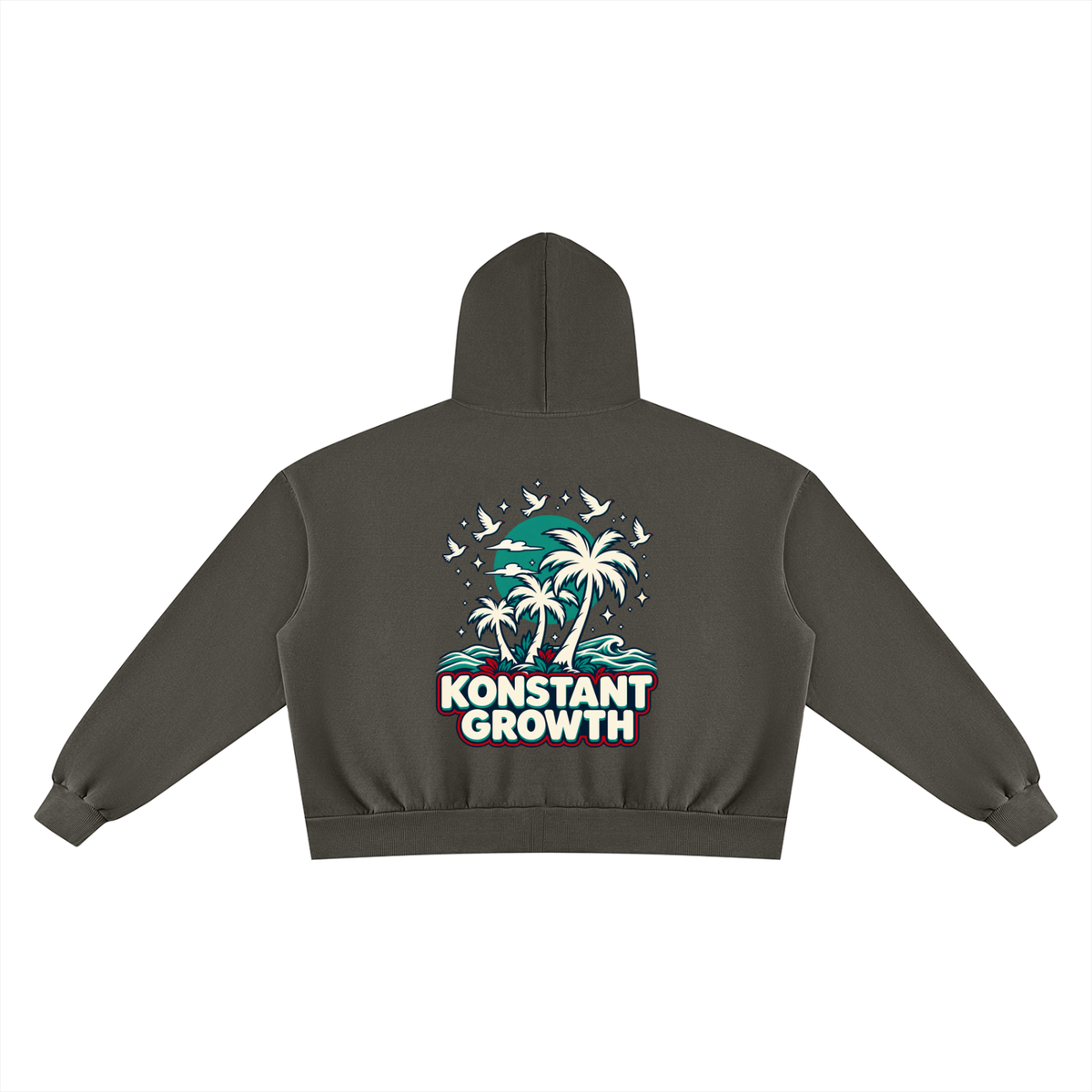 Unisex Vintage Wash Fleece Boxy Hoodie ODMPOD