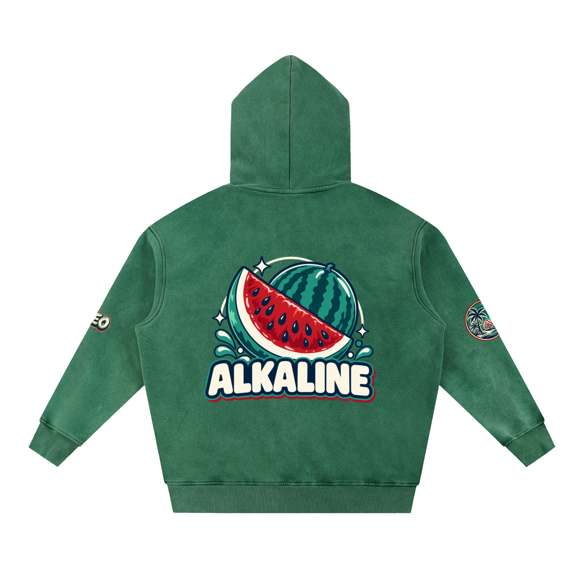 Snow Wash Fleece Oversize Hoodie
