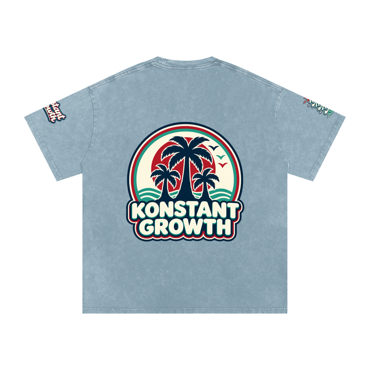 Konstant Growth Vintage — Snow Washed Oversized Cotton T-Shirt