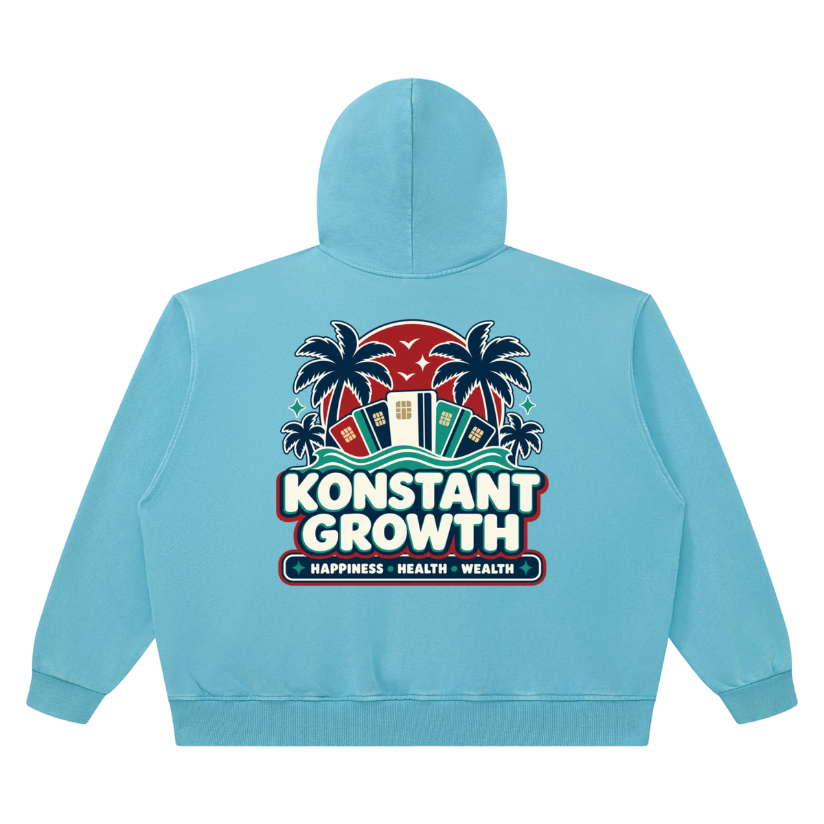 Konstant Growth Vintage — Unisex Heavyweight Vintage Wash Boxy Hoodie