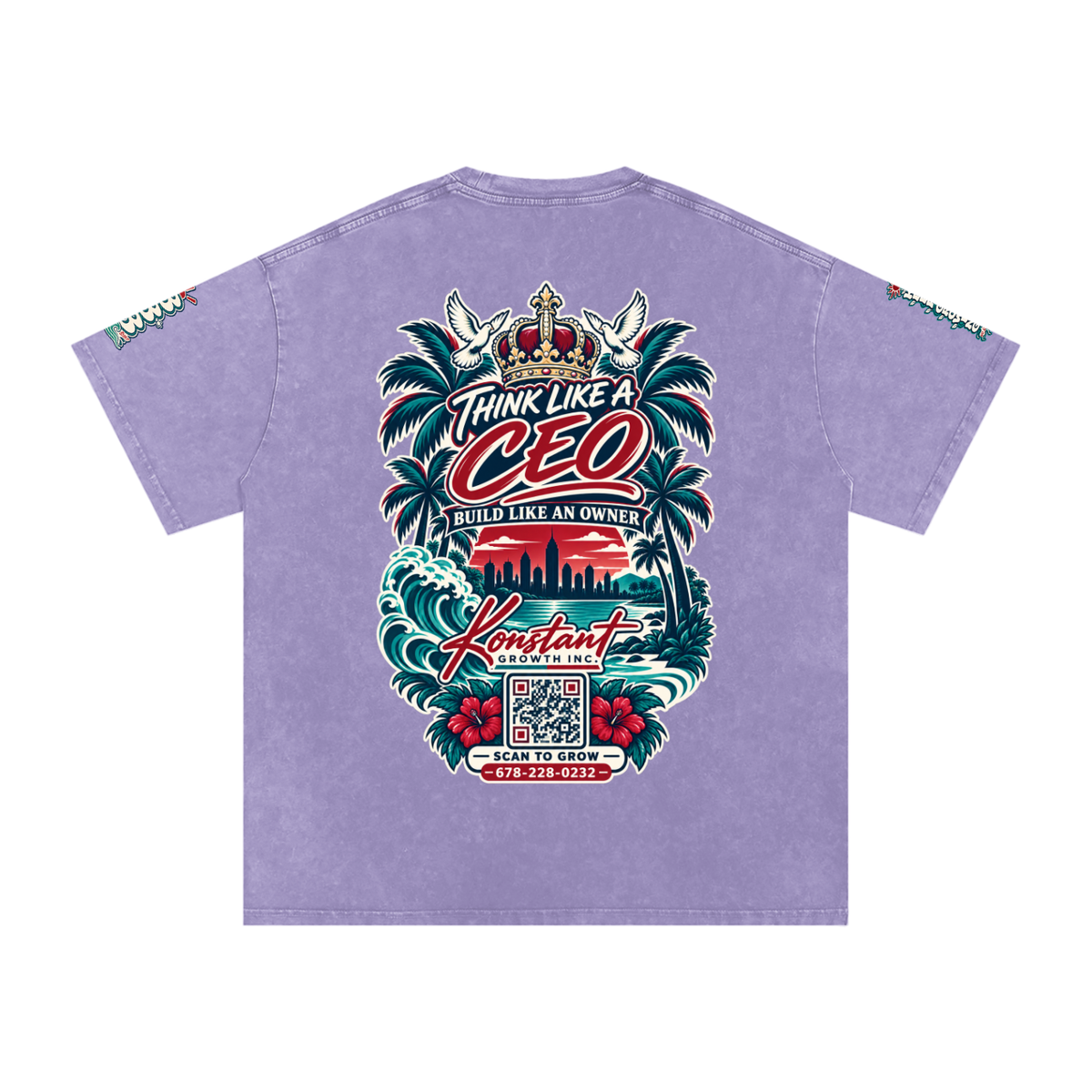 Konstant Growth Vintage — Snow Washed Oversized Cotton T-Shirt