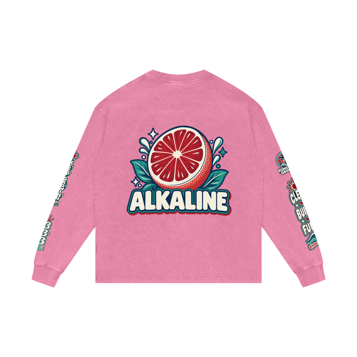 Acid Wash Oversize Long Sleeve T-Shirt
