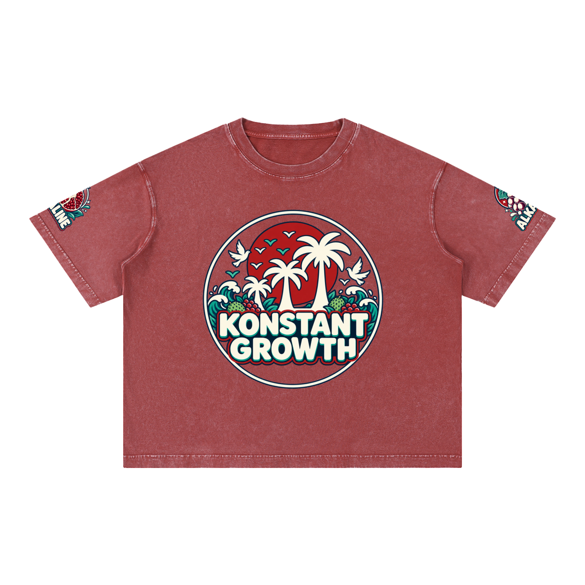 Mineral Wash Boxy Cotton T-Shirt ODMPOD