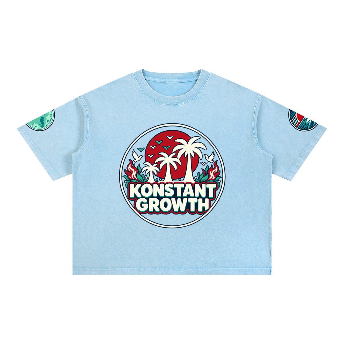 Mineral Wash Boxy Cotton T-Shirt ODMPOD