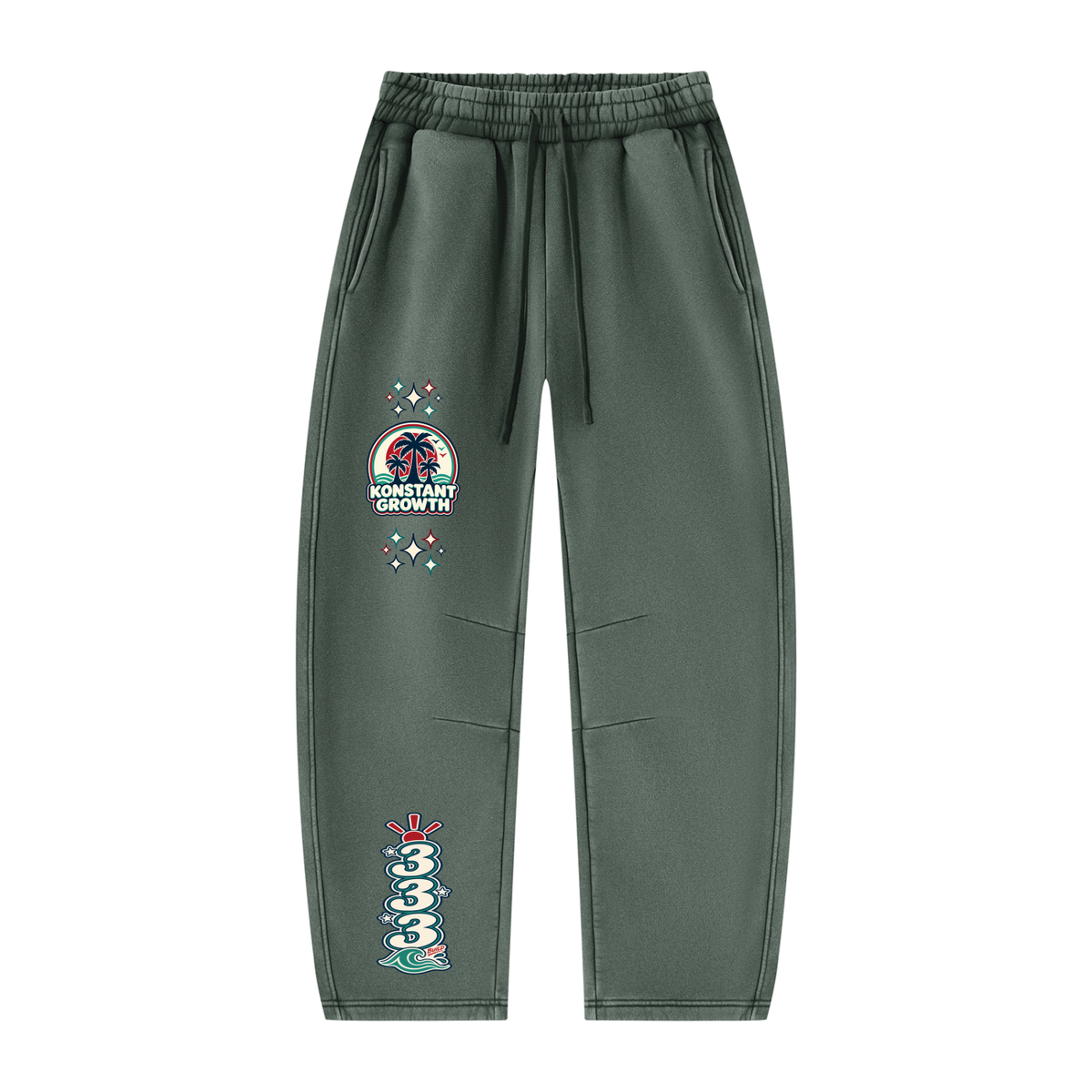 Konstant Growth Vintage — Unisex Vintage Wash Barrel Leg Fleece Sweatpants ODMPOD