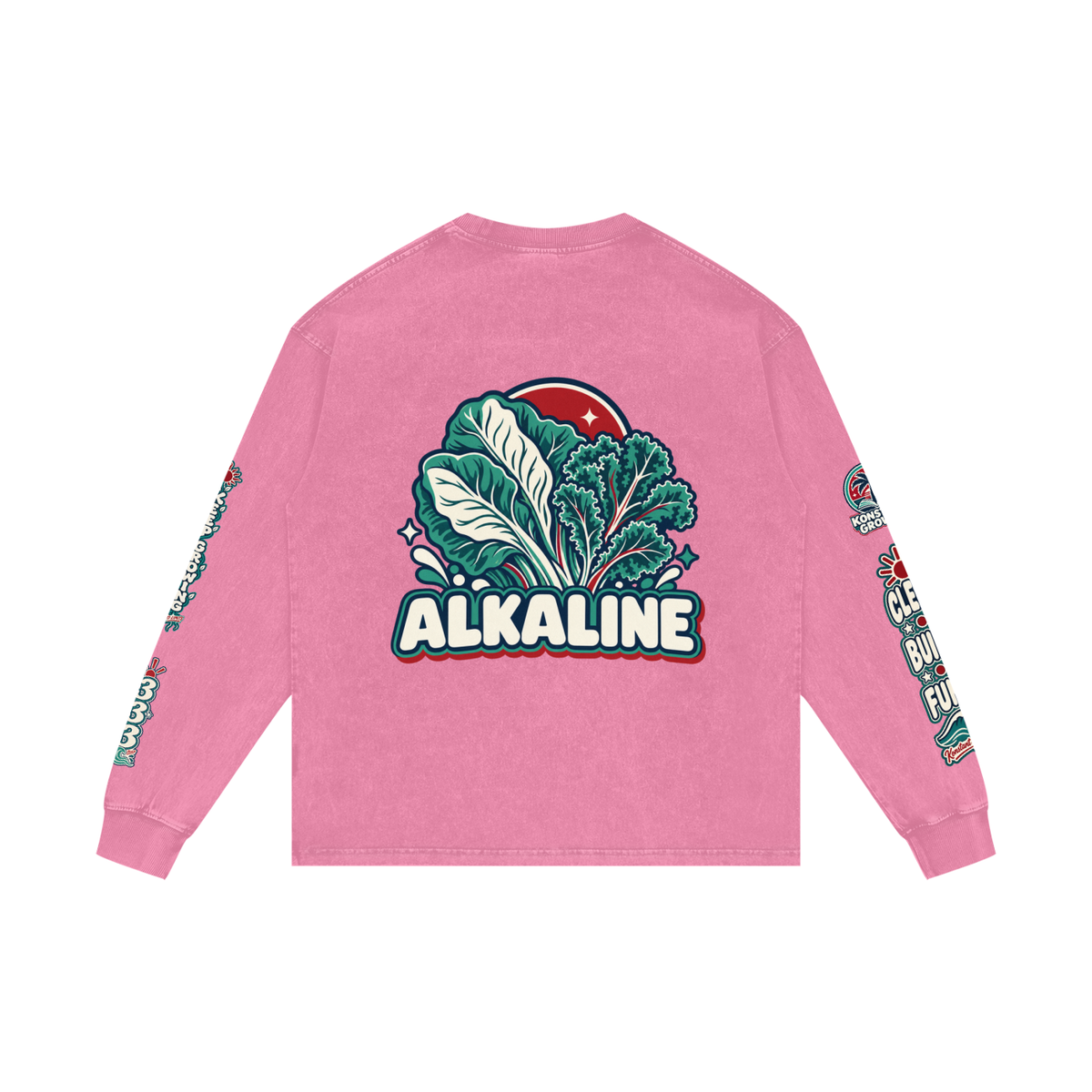 Acid Wash Oversize Long Sleeve T-Shirt