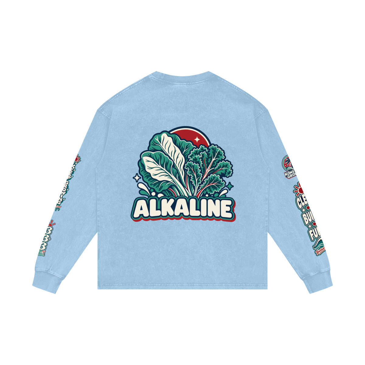 Acid Wash Oversize Long Sleeve T-Shirt
