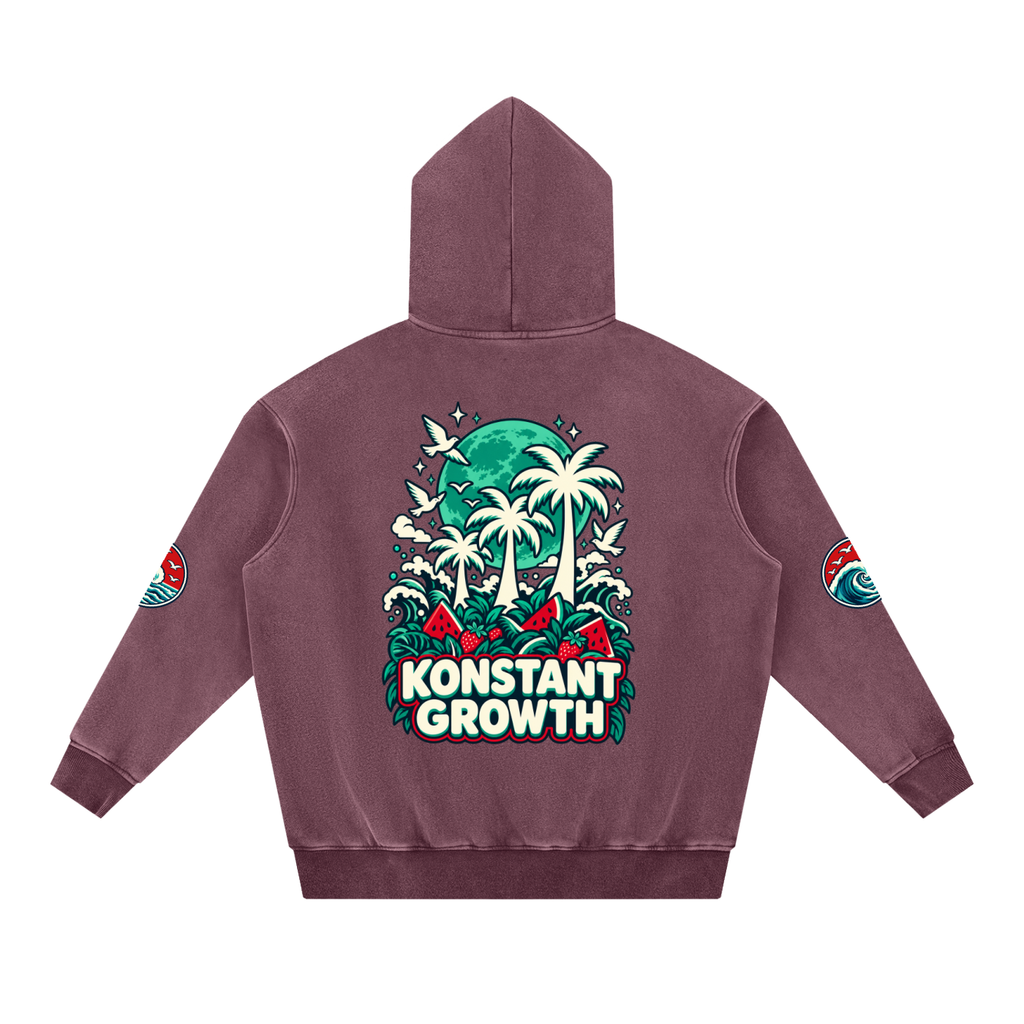 Snow Wash Fleece Oversize Hoodie ODMPOD