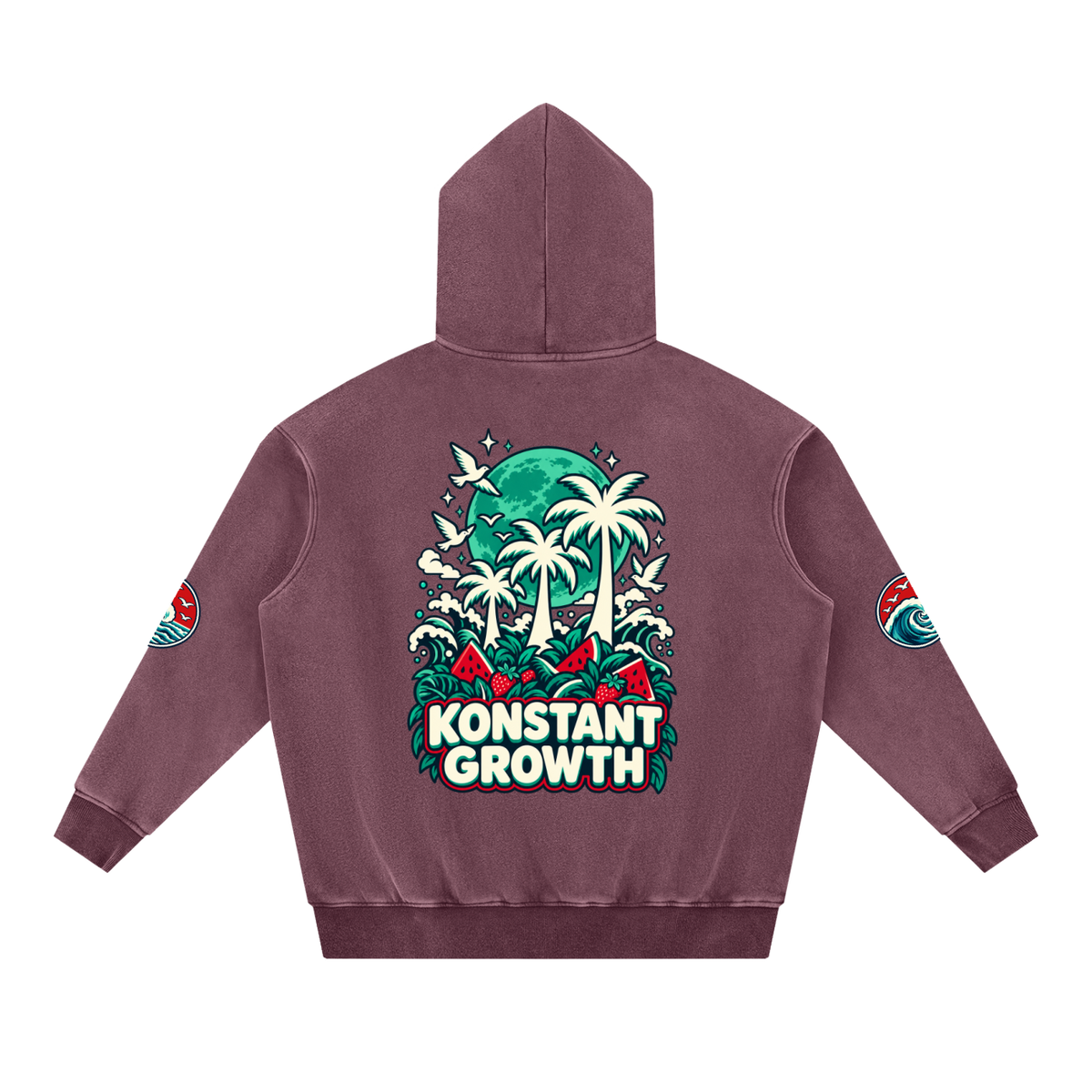 Snow Wash Fleece Oversize Hoodie ODMPOD