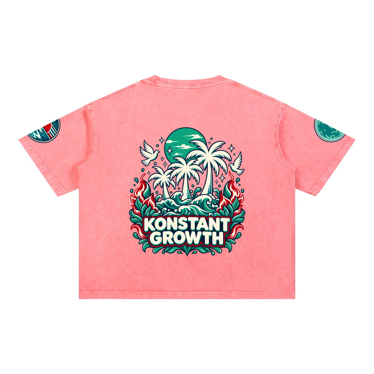 Mineral Wash Boxy Cotton T-Shirt ODMPOD