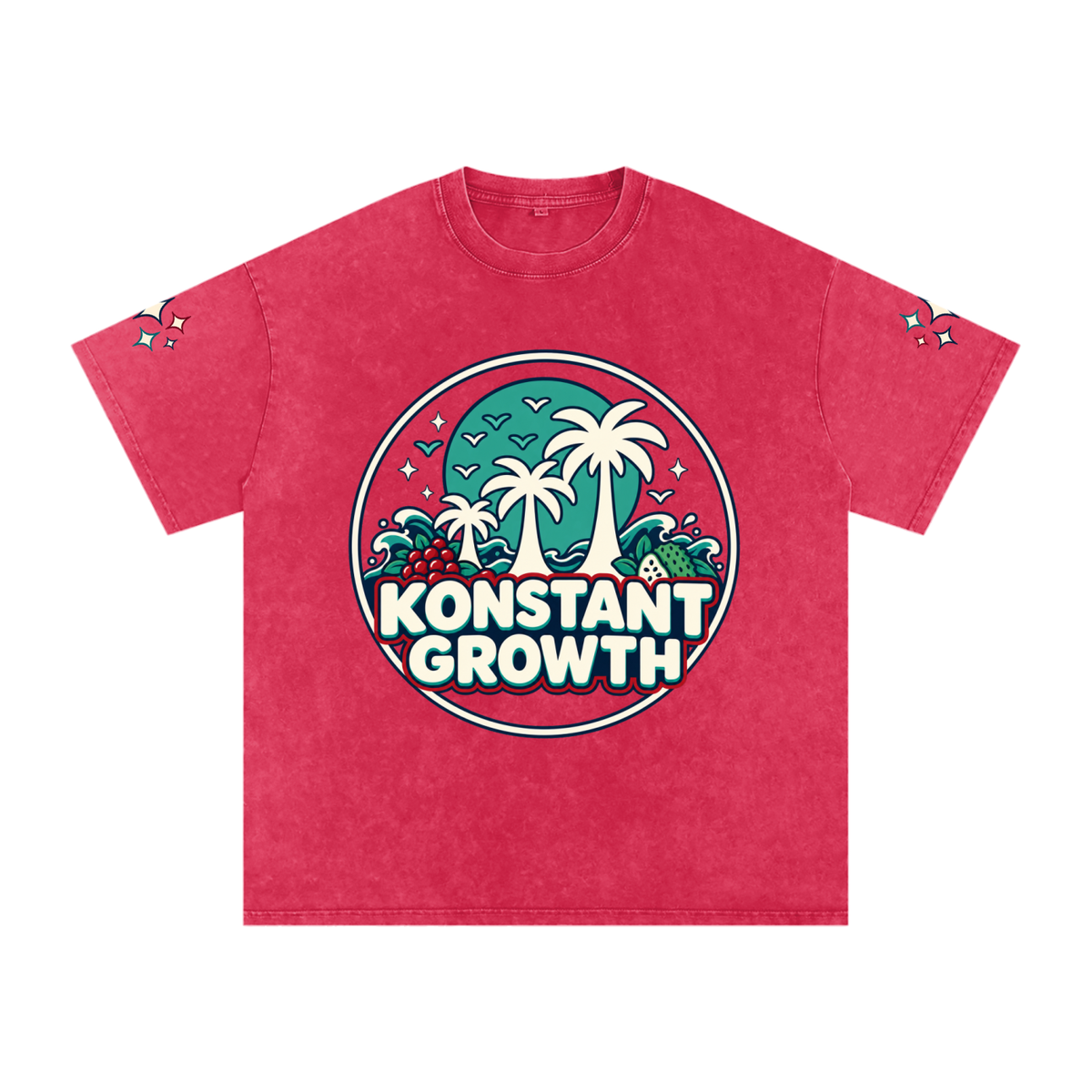 Snow Washed Oversized Cotton T-Shirt ODMPOD