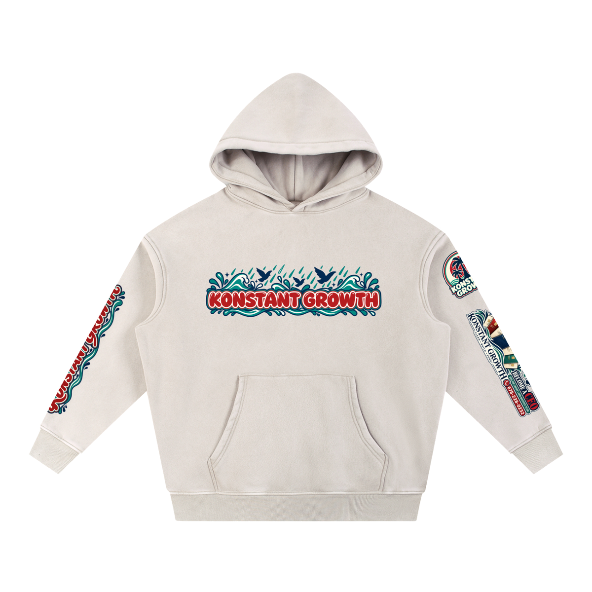 Konstant Growth Vintage — Snow-Wash Fleece Hoodie — Edition II ODMPOD