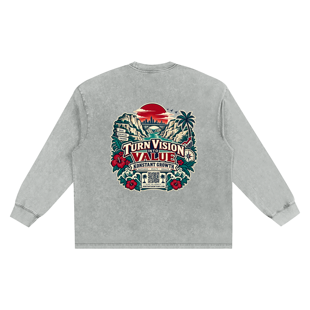 Konstant Growth Vintage — Snow Washed Frayed Edge T-Shirt