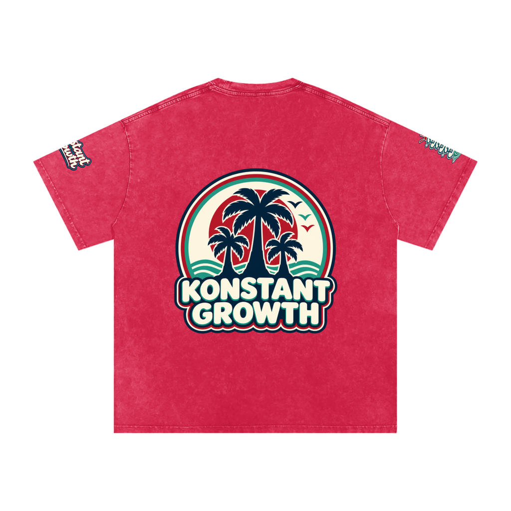 Konstant Growth Vintage — Snow Washed Oversized Cotton T-Shirt
