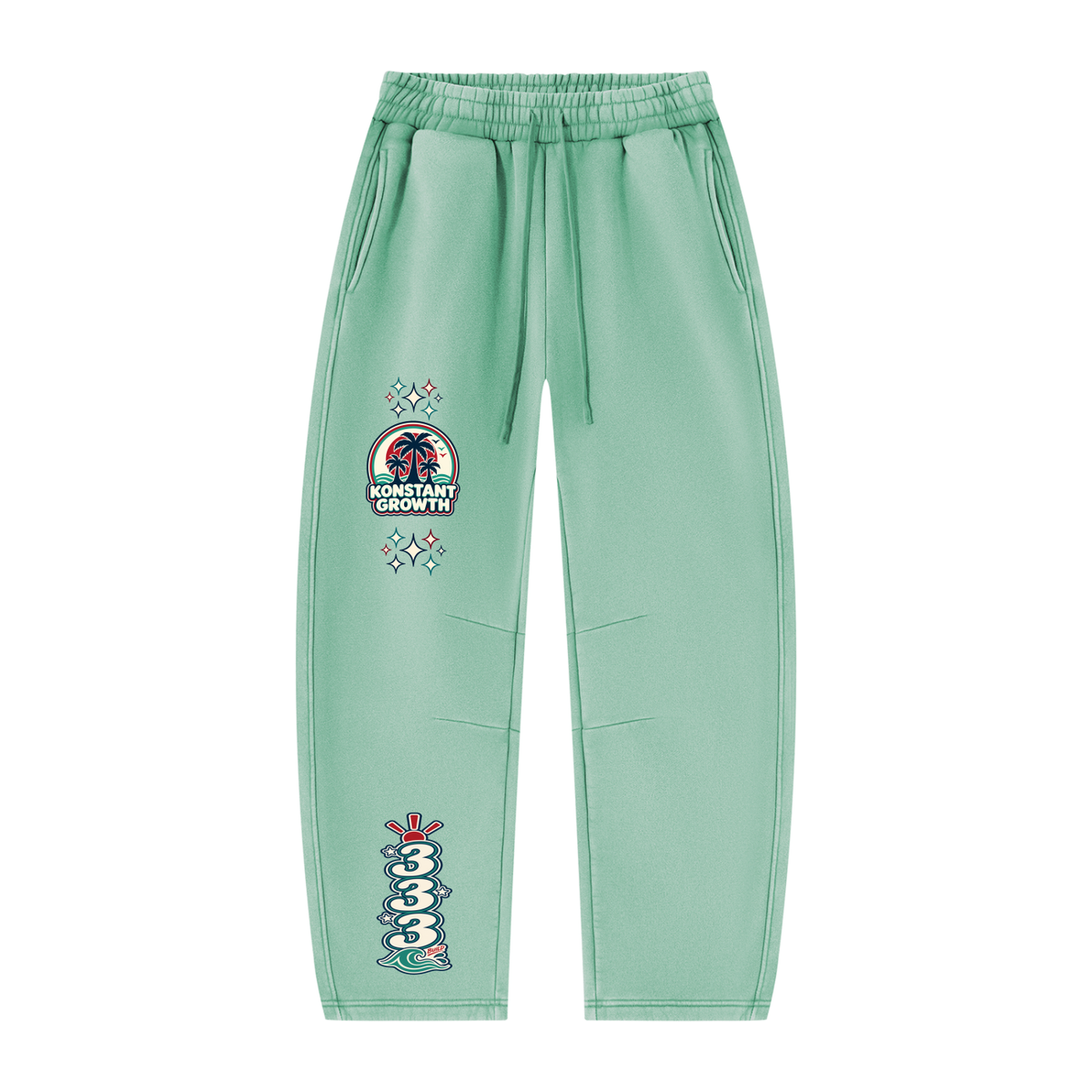 Konstant Growth Vintage — Unisex Vintage Wash Barrel Leg Fleece Sweatpants ODMPOD